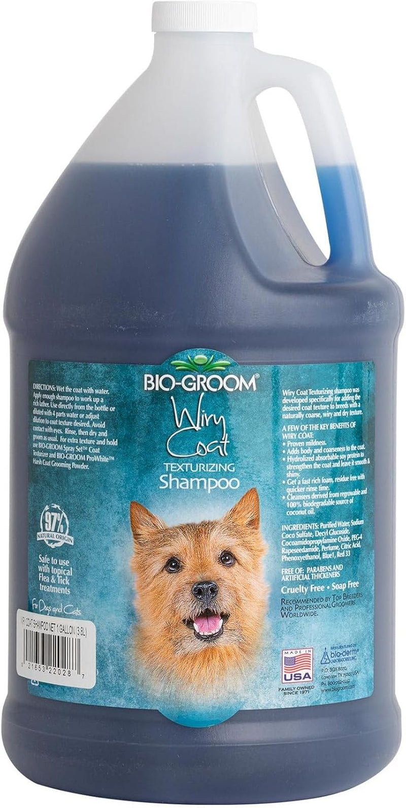 Wiry Coat Dog Shampoo - Tearless, Dog Bathing Supplies, Puppy Wash, Cat & Dog Grooming Supplies, Cruelty-Free, Made in USA, Texturizing Shampoo, Dog Products - 12 Fl Oz 1-Pack